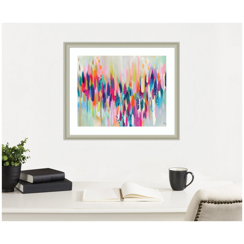 «Brushstroke 154 horizontal» par Jessi Raulet de Ettavee, impression murale encadrée, H 22 po x l 26 po