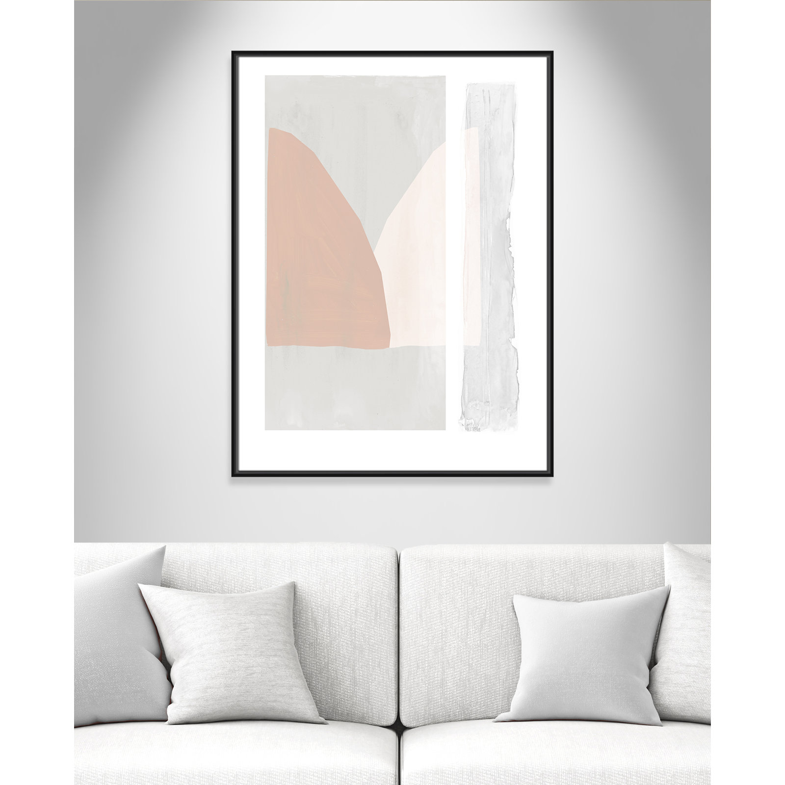 Soft and Light - Painting Print, 41.5" H x 31.5" W x 2" D, Black Framed Canvas