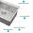 Kitchen Sink Drop In 16 Gauge Stainless Steel Single Bowl Topmount Kitchen Sink Basin