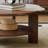 Medieval-style solid wood coffee table