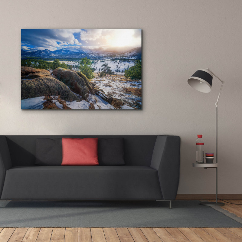 «Across The Valley» par Rick Berk, art mural sur toile, H 40 po x l 60 po x P 1,5 po