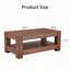 Table basse à 2 niveaux en noyer-398375636