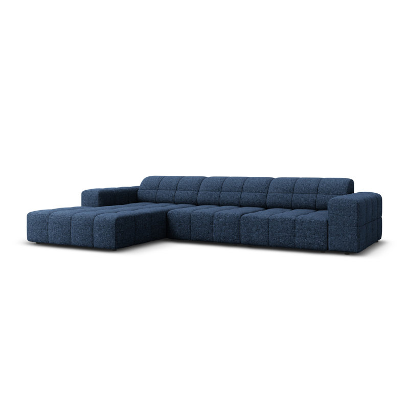 Chicago 4 Seater Corner Sofa, Left Hand Facing, Blue