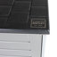 Charles Bentley 140cm W 117L Water Resistant Plastic Lockable Deck Box in Grey/ Black