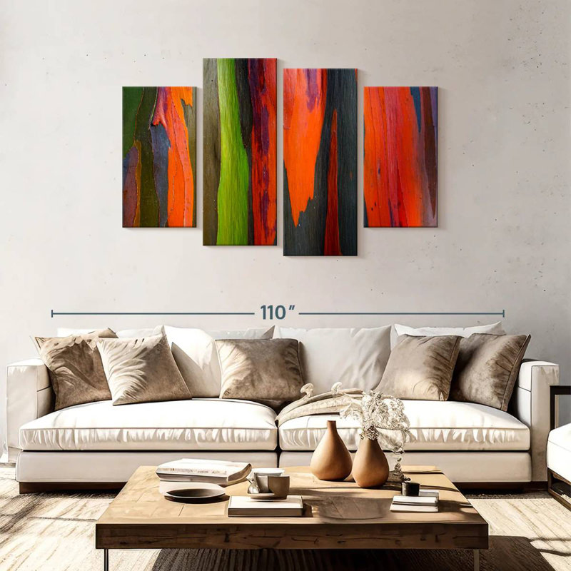 Avery Rainbow Eucalyptus Bark Closeup, 48" H x 75" W