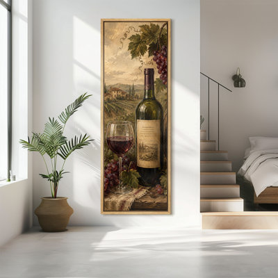 Reproduction d'art sur toile encadrée vintage rétro