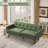 Delanie Cattaleya 78" Mid Century Modern Square Arms Linen Upholstered Sofa-1135603666