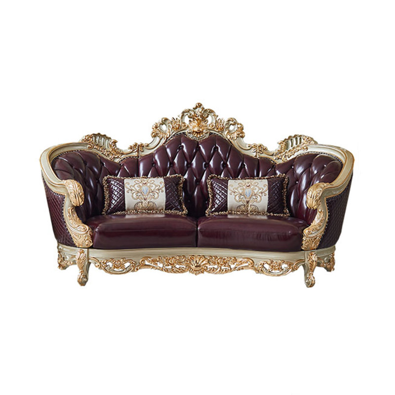 Causeuse en cuir véritable European Luxury