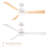 Bali Smart 5-Blade 52in Ceiling Fan 2700K-6000K CCT Selectable LED Light Kit with Remote Control and Hardware with Reversible Blades in Weathered Wood or Works With iOS or Android App-113057330-113057335