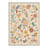 Acker Verdure Floral Machine Washable Beige Indoor Area Rug with Non-Slip Backing-868668929