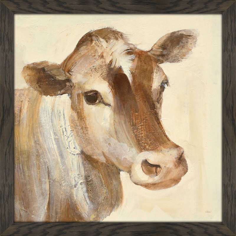 " Looking At You I ", 21.5" H x 21.5" W x 0.75" D, Chocolate Distressed Framed