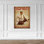 «Golf Man with Putters - Happiness Is A Long Walk», toile tendue avec châssis - Sports Illustration Decor, décor de salon brun
