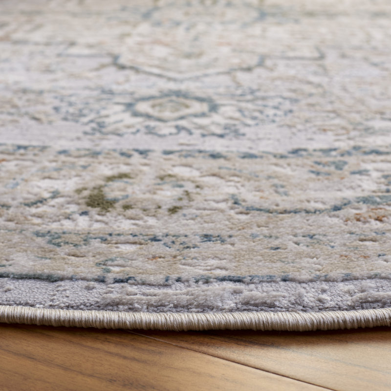 Maven Performance Oriental Indoor Rug, Round 6'7"