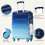 Ensemble de 3 valises - Valise à carreaux 24 po avec sac de toilette à sec TSA-134529290