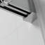 Bande de joint de porte de douche durable et flexible - empêche les fuites d'eau, garde la salle de bain sèche et propre en nickel brossé