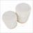 Ottoman Set, Cream Pleated Velvet Nesting Contemporary Glam with Gold Metal by LumiSource | Gold | Metal-1442779368