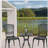 Bistro Set 3 Piece Rustproof Cast Aluminum Patio Furniture Sets 2 Chairs and 1 Round Table Outdoor, Garden,
 Patio, Balcony, black-427065383