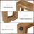 47-Inch Dining Bench, Indoor Bench Seat for Dining Room, Entryway, Bedroom