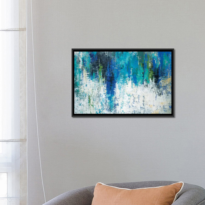 «Surface of the Lake», reproduction sur toile, H 40 po x l 60 po x P 1,5 po, Toile avec cadre noir