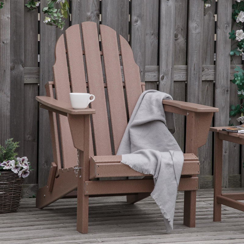 Chaise Adirondack pliante, Brun