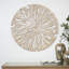 Décoration murale en bois beige sculpté à la main-86813871