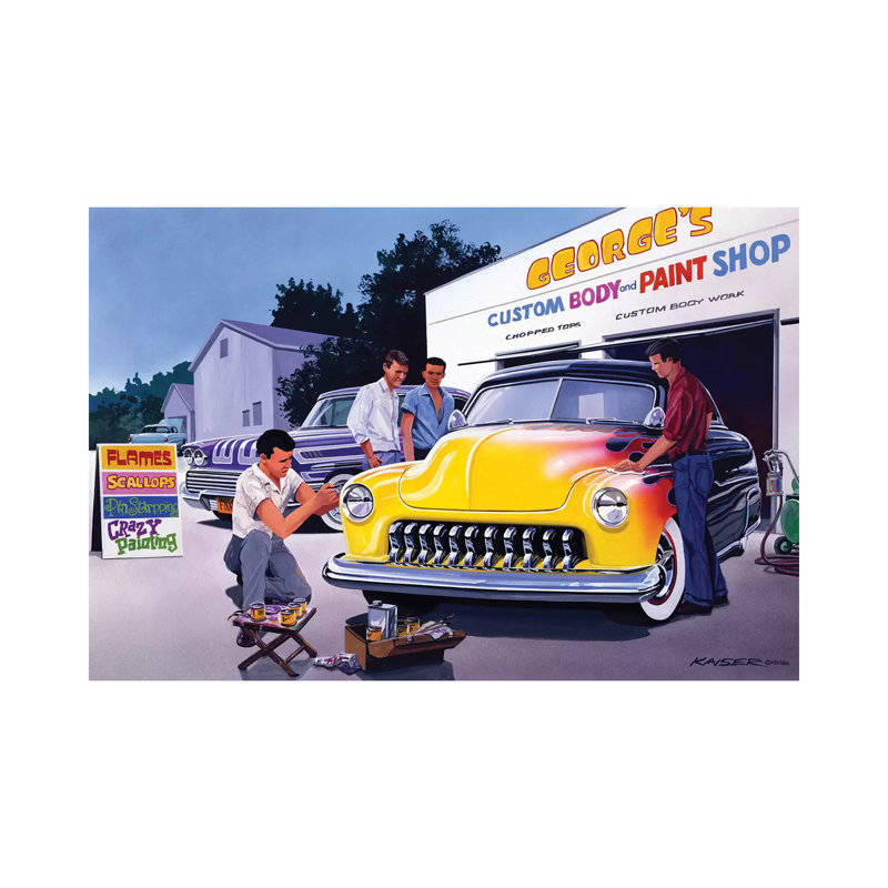 Paint Shop by Bruce Kaiser - Wrapped Canvas Print, 30.48 cm H x 45.72 cm W