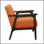 Fauteuil en tissu confortable avec 4 pieds robustes pour une utilisation polyvalente et une esthétique intérieure améliorée-33081189