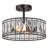 Baconton Crystal Semi Flush Mount
