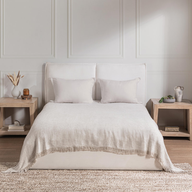 Avani Linen Blend Blanket, 108" L x 96" W
