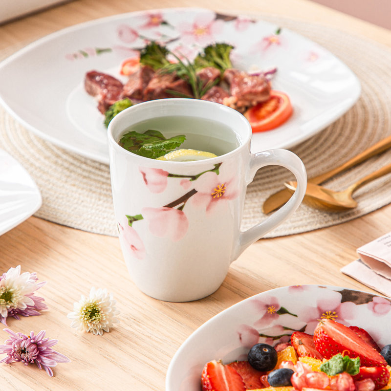 Porcelain China Ceramic Dinnerware Set 20 Piece - Service for 4