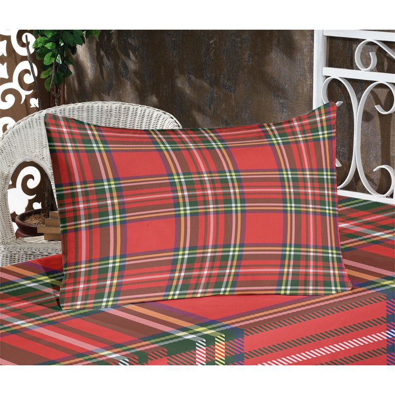 Multicolore drap-housse et coussin décoratif Ambesonne, Ensemble de draps-housses pour grand lit + 4 taies