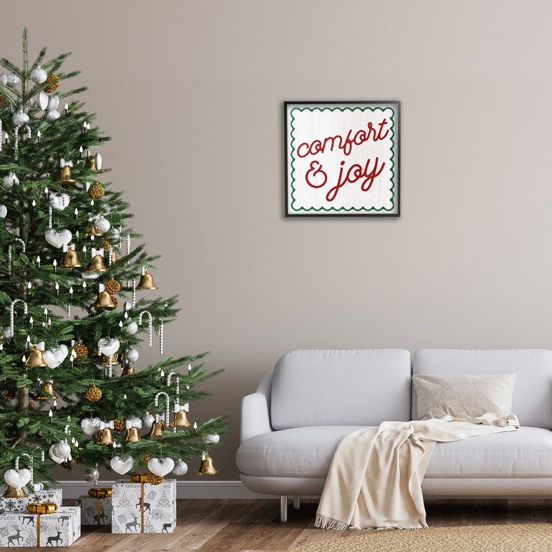 «Comfort & Joy», art de la giclée encadrée par Lil 'Rue, Giclée encadrée noir minuit, H 24 po x l 24 po