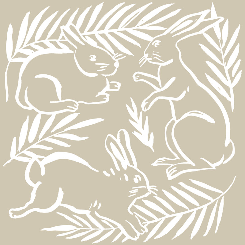 Sweet Bunny II by Melissa Wang - Wrapped Canvas Art Prints, 30cm H x 30cm W x 3.8cm D