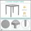 Ensemble de salle à manger 5 pièces en bois avec table carrée et 4 chaises rembourrées, parfait pour les petits espaces et les repas élégants
