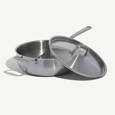 Stainless Clad 5 qt. Saucier with Lid