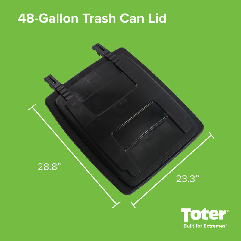 48 Gal. Lid Kit - Black