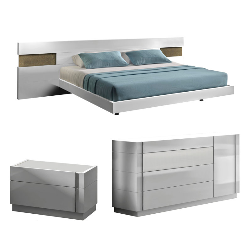 Biala Solid Wood Piece Bedroom Set