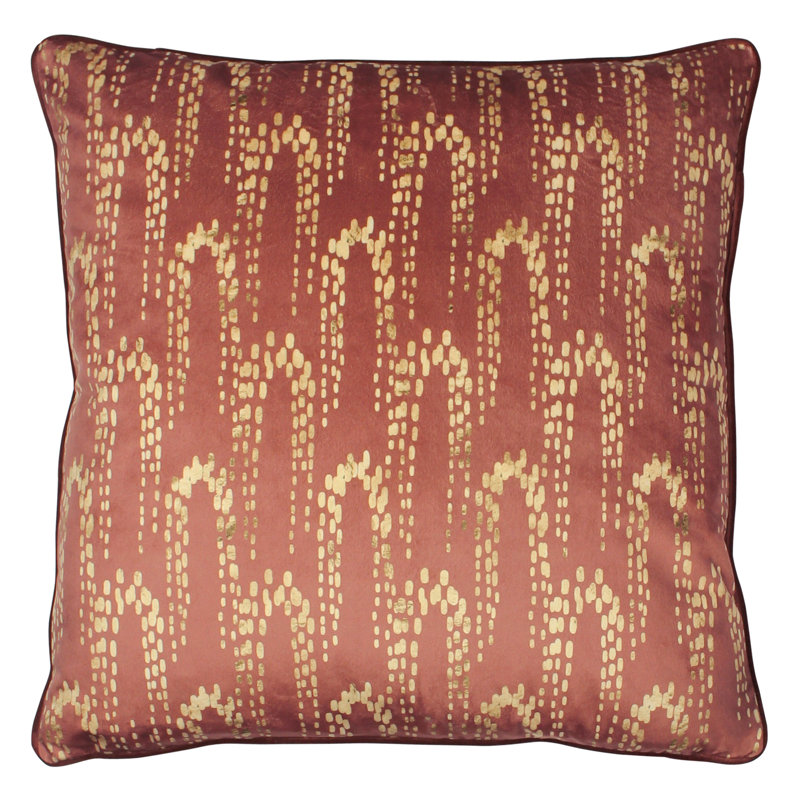 Geometric Square Throw Cushion, Sienna