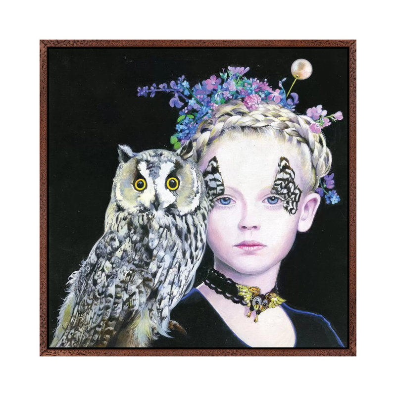 Il Gufo E La Principessa by Titti Garelli - Gallery-Wrapped Canvas Giclée on Canvas, 45.72 cm H x 45.72 cm W