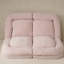 Canapé-lit double convertible pliable, rose, la partie gauche du produit complet.-1878375099