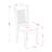 7 Piece Modern Dining Table Set Consist of a Rectangle Wooden Table and 6 Kitchen Dining Chairs, 36x60 Inch, Oak-1357220761-1374304549