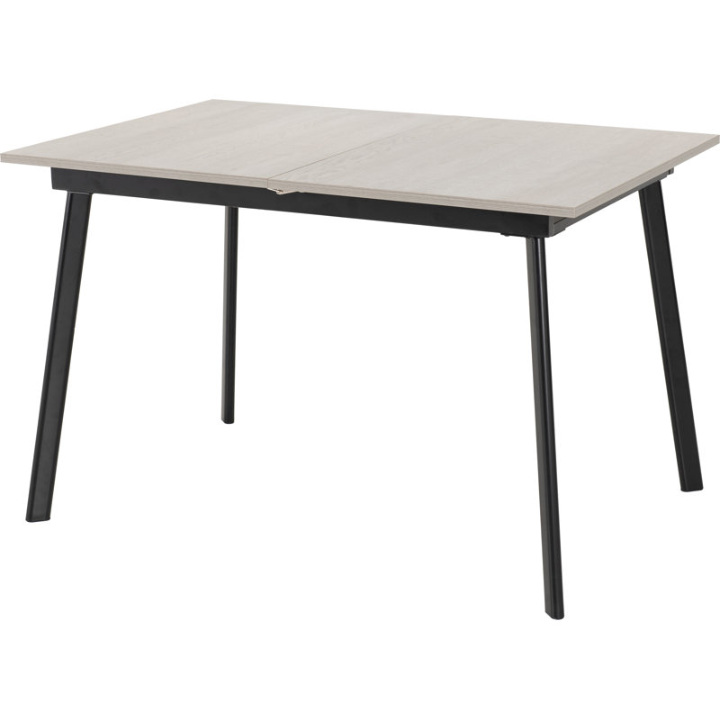 Raffaele 4 - Person Butterfly Leaf Dining Set, Grey/Black