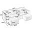 Canapé modulaire compact compact sans assemblage, conception peu encombrante