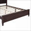 Ensemble de mobilier de chambre à coucher 3 pièces: grand rétro brun noyer avec 2 tables de chevet | Lits à lattes / broches | Bois