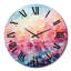Cotton Candy I - Horloge murale paysage abstrait-1842242081