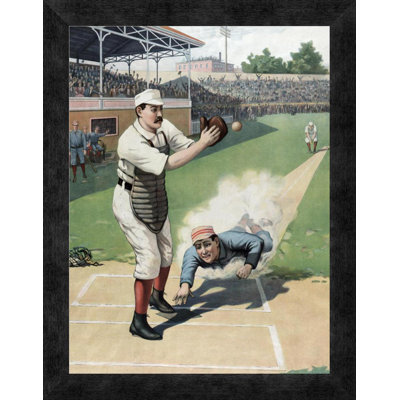 " Baseball Play At The Plate "
