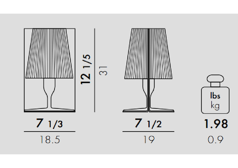 Take Table Lamp, Pink