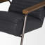 Fauteuil en cuir véritable capitonné de 93,98 cm de large-1488830789