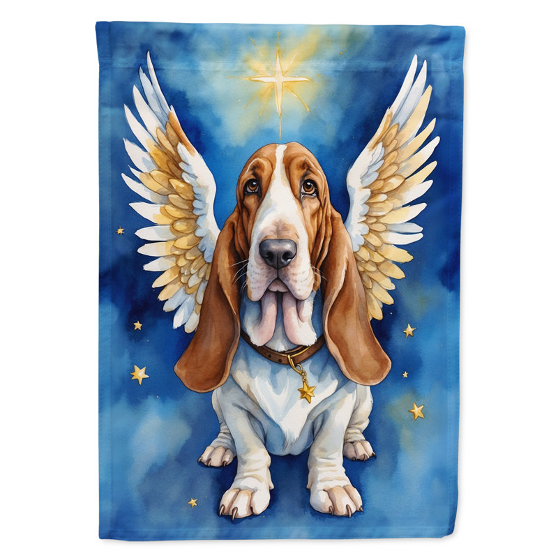 Basset hound «My Angel House» - drapeau