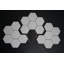 Bianco Dolomite 4 "hexagonal brillant